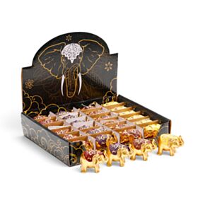 Glückselefant Gold Metalleffekt Glitzer 4cm