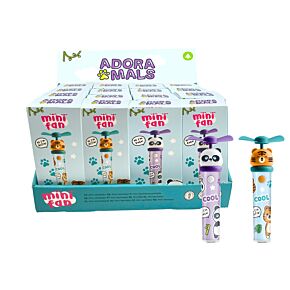 Adoramals Wild Wildtiere Wiederaufladbarer USB Mini -Ventilator