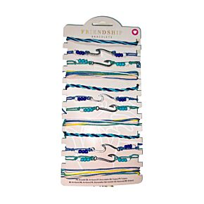 Eingewobene Blaue Wellen Freundschaftsarmbänder 