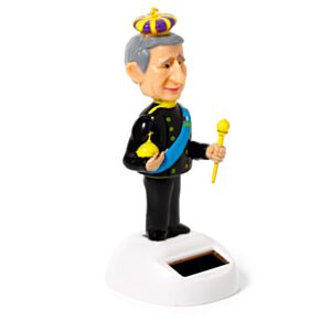 King Charles III. König Solar Pal Wackelfigur