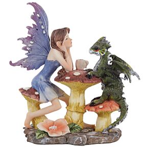 Woodland Spirit Fairy Waldfee mit Drache Teeparty Woodland Spirit Fairy Waldfee mit Drache Teeparty