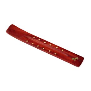 Mangoholz-Räucherstäbchenhalter Einhorn-Inlay