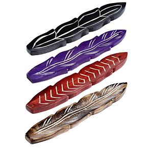 Mangoholz federförmiger Räucherbrenner 