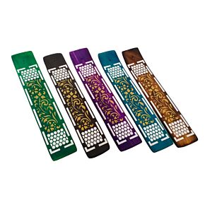 Mangoholz Räucherstäbchenhalter mit Bienenwabenmuster Mangoholz Räucherstäbchenhalter mit Bienenwabenmuster