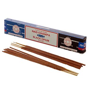 01307 Satya Nag Champa & Schwarzes Opium Räucherstäbchen 01307 Satya Nag Champa & Schwarzes Opium Räucherstäbchen