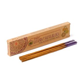 Goloka Organika Lavendel & Weißer Salbei Räucherstäbchen