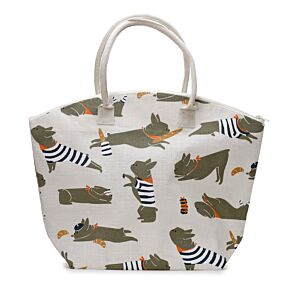 Barks Hund Bertrand die französische Bulldogge Jute-Strandtasche Barks Hund Bertrand die französische Bulldogge Jute-Strandtasche
