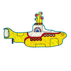 The Beatles Yellow Submarine U-Boot-förmiges Holzpuzzle 130 Teile The Beatles Yellow Submarine U-Boot-förmiges Holzpuzzle 130 Teile