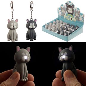 Katze Miao LED-Schlüsselanhänger mit Ton 