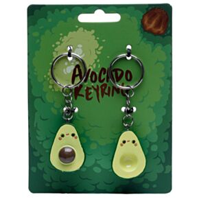 Kawaii Avocado-Schlüsselanhänger 2er-Set