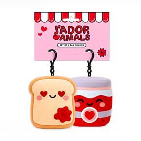 Squidglys J'Adoramals Marmelade & Toast  Mini-Schlüsselanhänger 2er-Set