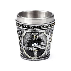 Schwarzer Ritter Dekoratives Schnapsglas 