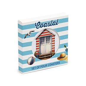 Coastal Strand Küste Runde Untersetzer 4er-Set
