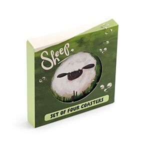 Sheep Schafe Korkuntersetzer 4er-Set 