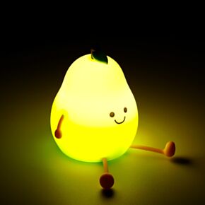 Foodiemals Birne Farbwechselndes LED-Nachtlicht