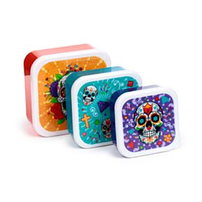 Day of the Dead Tag der Toten Lunchboxen Brotdosen 3er-Set M/L/XL 