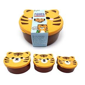 Adoramals Tigerform Lunchboxen Brotdosen 3er-Set