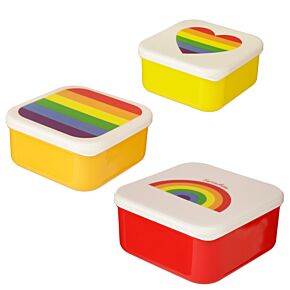 Somewhere Rainbow Regenbogen Lunchboxen Brotdosen 3er-Set S/M/L
