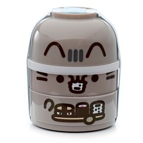Pusheen the Cat Katze Runde Stapelbare Bento-Lunchbox mit 3 Fächern