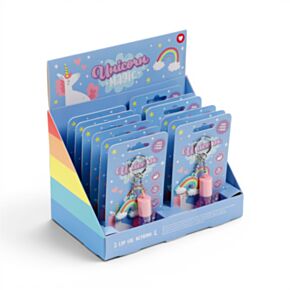 Unicorn Magic Einhorn Schlüsselanhänger Lippenöl Candy 