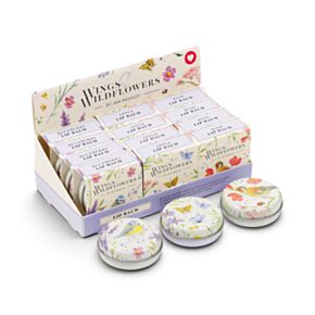 Jan Pashley Wings & Wildflowers Vögel & Wildblumen Lippenbalsam in Metalldose