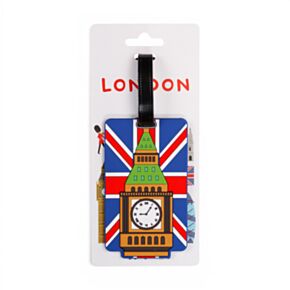  London Britische Flagge Big Ben PVC Gepäckanhänger