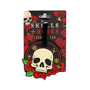 Skulls & Roses Totenkopf & Rosen PVC-Kofferanhänger Skulls & Roses Totenkopf & Rosen PVC-Kofferanhänger