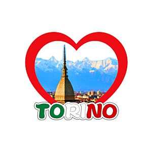 An der Küste Souvenir 3D-Magnet Torino Turin Mole