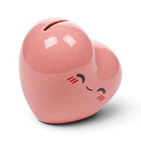 J'Adoramals Pinke Keramik-Spardose in Herzform