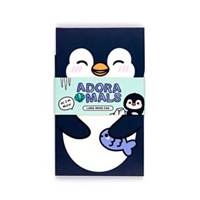 Adoramals Nico the Penguin Pinguin Aufklappbarer Notizblock 60 Seiten