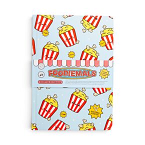 Foodiemals Popcorn  Recyclingpapier A5 Duftendes Notizbuch