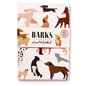 Barks Hund Liniertes Notizbuch aus Recyclingpapier A5 Barks Hund Liniertes Notizbuch aus Recyclingpapier A5