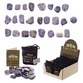 Mineralien Edelsteine Beutel mit 25 Runensteinen