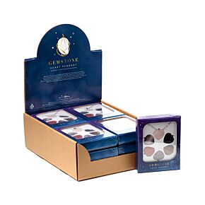 Mineralien Schmuck Kette mit 6 verschiedenen Edelstein-Herz-Anhängern Mineralien Schmuck Kette mit 6 verschiedenen Edelstein-Herz-Anhängern