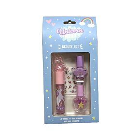 Unicorn Magic Einhorn Lipgloss- & Nagel-Kosmetik-Set
