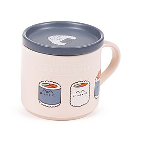 Pusheen the Cat Katze Sushi Lover Porzellanbecher & Untersetzer Set