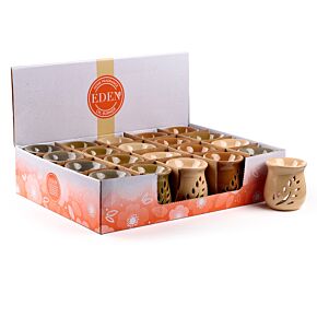 Blatt Design Crackle Glasur Duftlampe aus Keramik Blatt Design Crackle Glasur Duftlampe aus Keramik