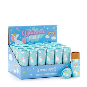 Unicorn Magic Einhorn Stiftebox mit 12 Buntstiften
