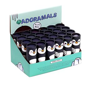 Adoramals Nico the Penguin Pinguin Stiftebox mit 12 Buntstiften
