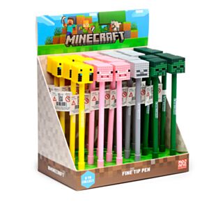Minecraft Fineliner Kugelschreiber Silikon-Topper (Schwein/Biene/Zombie/Skelett)