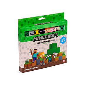 Minecraft Fineliner Kugelschreiber mit Silikon-Topper 8er-Set Minecraft Fineliner Kugelschreiber mit Silikon-Topper 8er-Set