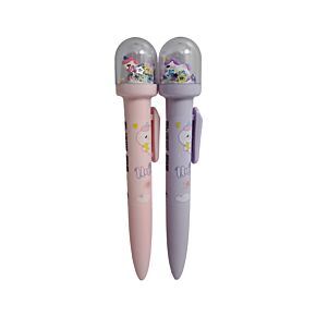 Unicorn Magic Einhorn Stift mit Schneekugel- Topper