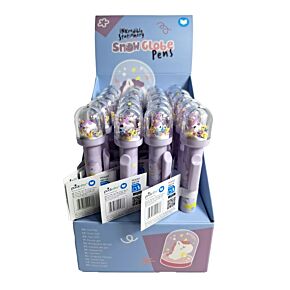 Unicorn Magic Einhorn Stift mit Schneekugel-Topper
