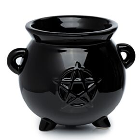 Schwarzer Hexenkessel Figurativer Keramik-Blumentopf für den Innenbereich