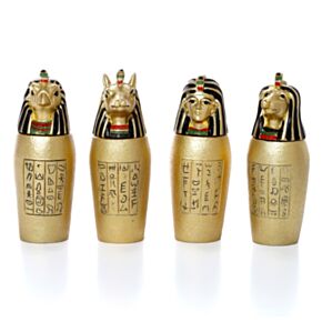 Goldenes Ägyptisches Kanope-Gefäß
