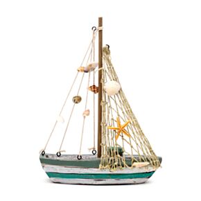 Strand-Souvenir - Segelschiff mit Muscheln