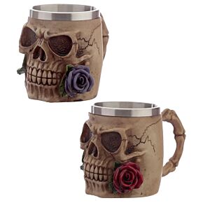 Skull and Roses dekorativer Krug Skull and Roses dekorativer Krug