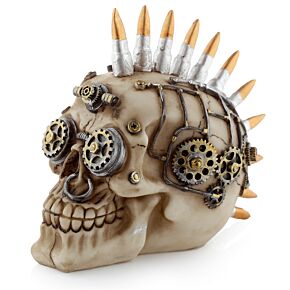 Steam Punk Totenkopf mit Bullet Mohican Steam Punk Totenkopf mit Bullet Mohican