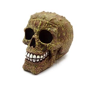 Totenkopf mit Krokodilhaut-Effekt