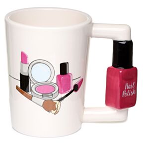 Werkzeug für Mädchen Nagellack geformter Henkel Tasse  